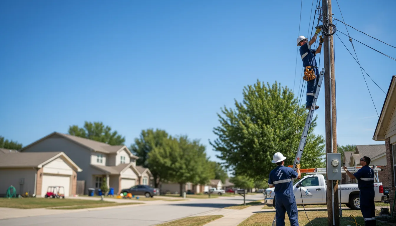 Residential electrician providing installation services in Cranks, KY